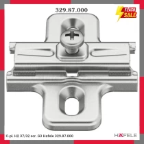 C-pl. H2 37/32 scr. G3 Hafele 329.87.000