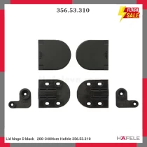 Lid hinge D black   200-340Ncm Hafele 356.53.310
