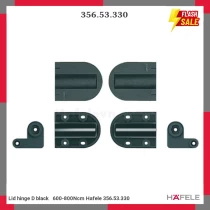 Lid hinge D black   600-800Ncm Hafele 356.53.330