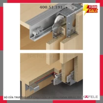 BỘ CỬA TRƯỢT 50 VF P CHO 3 CỬA 16-19mm Hafele 400.51.191
