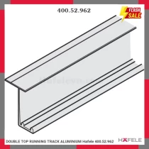 DOUBLE TOP RUNNING TRACK ALUMINIUM Hafele 400.52.962