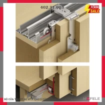 BỘ CỬA TRƯỢT 60 VF P CHO 3 CỬA Hafele 402.31.003