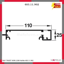 RAY TRƯỢT ĐƠN 2.5M Hafele 403.11.902