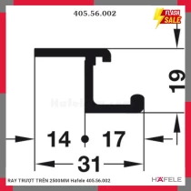 RAY TRƯỢT TRÊN 2500MM Hafele 405.56.002