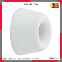 Rubber buffer white    20x10mm Hafele 407.01.730