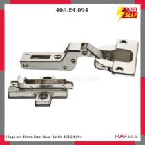 Hinge set 40mm inset door Hafele 408.24.094