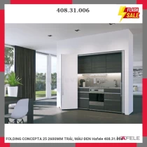FOLDING CONCEPTA 25 2600MM TRÁI, MÀU ĐEN Hafele 408.31.006
