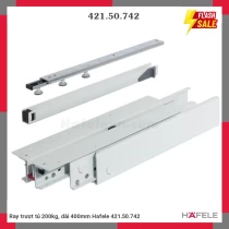 Ray trượt tủ 200kg, dài 400mm Hafele 421.50.742