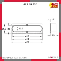 KHAY GIỮ GIẤY Hafele 429.98.390