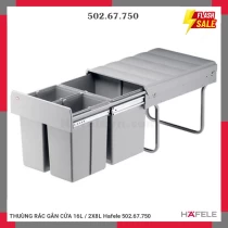 THUÙNG RÁC GẮN CỬA 16L / 2X8L Hafele 502.67.750