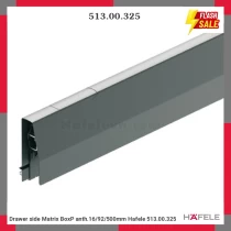 Drawer side Matrix BoxP anth.16/92/500mm Hafele 513.00.325