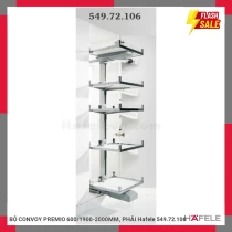 BỘ CONVOY PREMIO 600/1900-2000MM, PHẢI Hafele 549.72.106