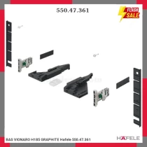 BAS VIONARO H185 GRAPHITE Hafele 550.47.361