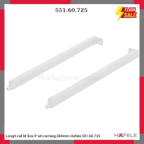 Longit.rail M Box P wh.rectang.500mm Hafele 551.60.725