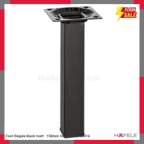 Foot Regula black matt   150mm Hafele 635.45.316