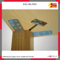 Table leg fix.st.galv.f.fl.mt. Hafele 641.06.945