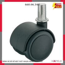 BÁNH XE ĐỒ GỖ NỘI THẤT=NHỰA Hafele 660.06.342