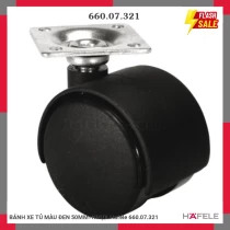 BÁNH XE TỦ MÀU ĐEN 50MM=NHỰA Hafele 660.07.321