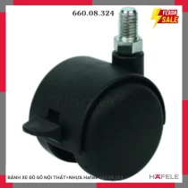 BÁNH XE ĐỒ GỖ NỘI THẤT=NHỰA Hafele 660.08.324