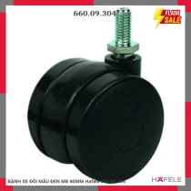BÁNH XE ĐÔI MÀU ĐEN M8 40MM Hafele 660.09.304