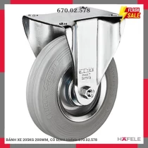 BÁNH XE 205KG 200MM, CỐ ĐỊNH Hafele 670.02.578