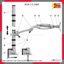 BAS LIÊN KẾT TAY TREO ELLIPTA Hafele 818.11.969
