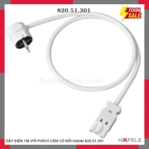 DÂY ĐIỆN 1M VỚI PHÍCH CẮM CÓ NỐI Hafele 820.51.301
