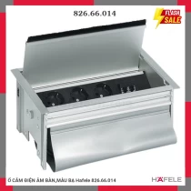 Ổ CẮM ĐIỆN ÂM BÀN,MÀU BẠ Hafele 826.66.014