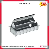 Ổ CẤM ĐIỆN 4 LỖ 317x64MM =NHỰA Hafele 826.66.024