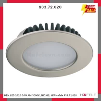 ĐÈN LED 2020 GẮN ÂM 3000K, NICKEL MỜ Hafele 833.72.020