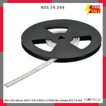 Đèn LED silicon 2063 12V/4.8W/m 2700K/5m Hafele 833.74.344