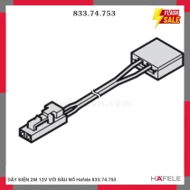 DÂY ĐIỆN 2M 12V VỚI ĐẦU NỐ Hafele 833.74.753