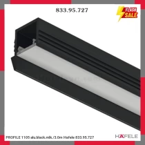 PROFILE 1105 alu.black.mlk./3.0m Hafele 833.95.727