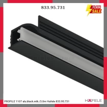 PROFILE 1107 alu.black.mlk./3.0m Hafele 833.95.731