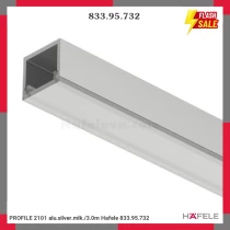 PROFILE 2101 alu.silver.mlk./3.0m Hafele 833.95.732