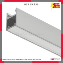 PROFILE 2103 alu.silver.mlk./3.0m Hafele 833.95.736