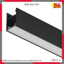 PROFILE 2103 alu.black.mlk./3.0m Hafele 833.95.737
