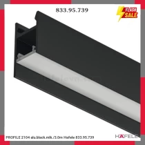 PROFILE 2104 alu.black.mlk./3.0m Hafele 833.95.739
