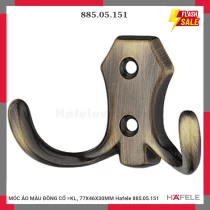 MÓC ÁO MÀU ĐỒNG CỔ =KL, 77X46X30MM Hafele 885.05.151