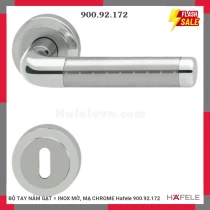 BỘ TAY NẮM GẠT = INOX MỜ, MẠ CHROME Hafele 900.92.172
