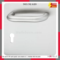PC set 9 FR anti-panic sat.stainl.st. L Hafele 903.92.620