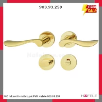 WC hdl.set 8 stst.brc.pol.PVD Hafele 903.93.259