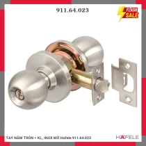 TAY NẮM TRÒN = KL, INOX MỜ Hafele 911.64.023