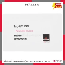 THẺ CÀI ĐẶT CHUÔNG BÁO ĐỘNG CHO KHO Hafele 917.42.131