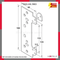 ĐẾ CHO BẢN LỀ Hafele 924.04.983