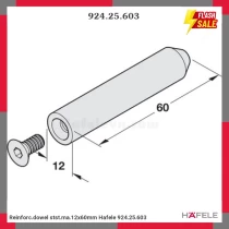 Reinforc.dowel stst.ma.12x60mm Hafele 924.25.603