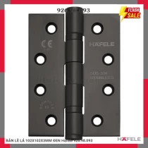 BẢN LỀ LÁ 102X102X3MM ĐEN Hafele 926.98.093