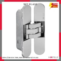 BẢN LỀ ÂM 3D K 7080, ĐEN MỜ Hafele 927.91.633