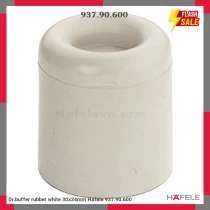 Dr.buffer rubber white 30x34mm Hafele 937.90.600