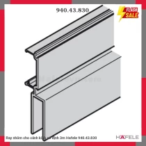 Ray nhôm cho cánh kính cố định 3m Hafele 940.43.830